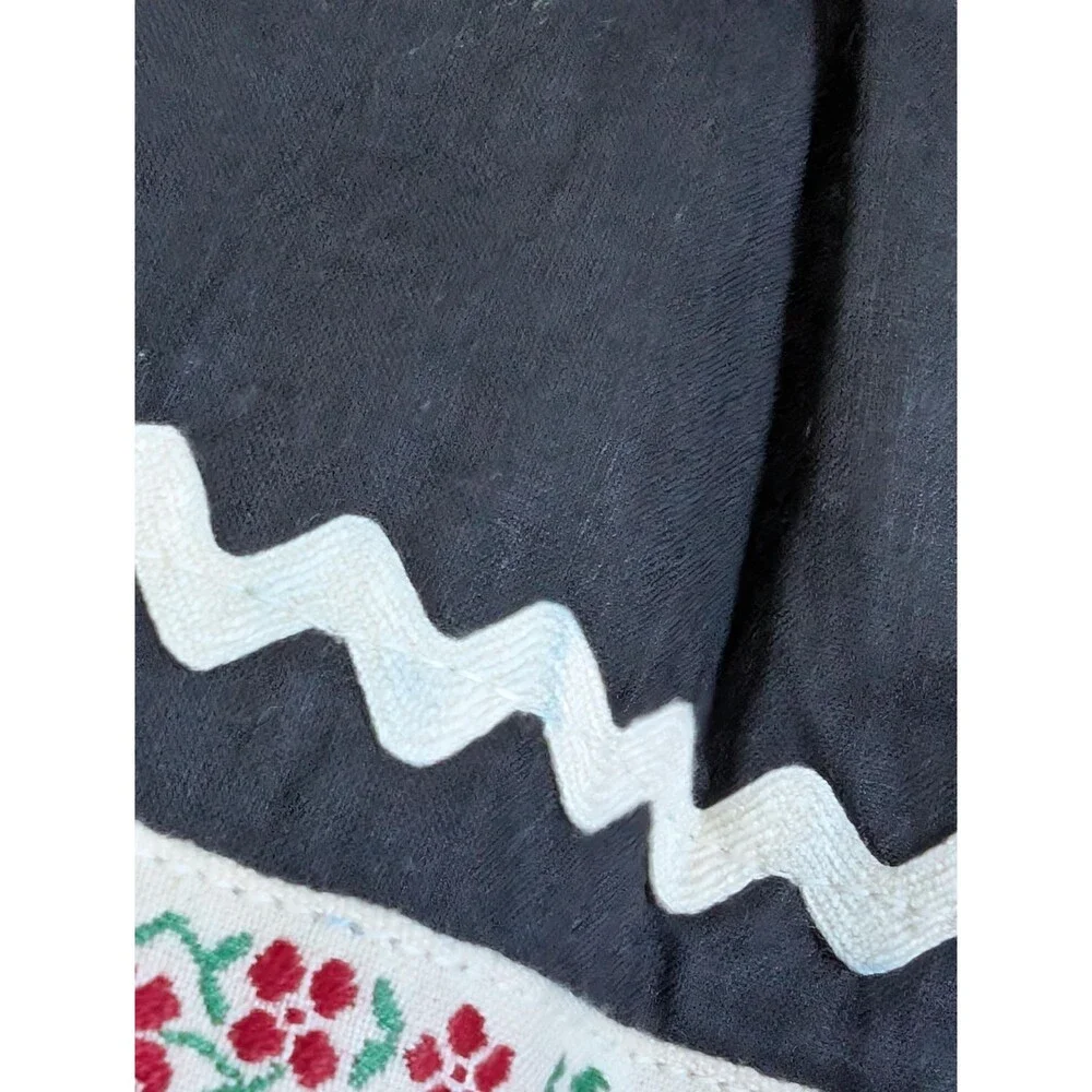 Vintage 50s 60s Half Apron, Holiday Christmas Apron